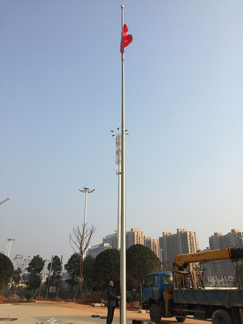 講話，國歌同步旗桿3